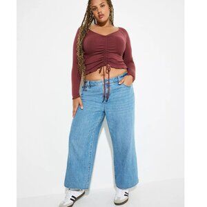 NWT Torrid 18T LoveSick Low-Rise Ultra-Baggy Jean 18 Tall